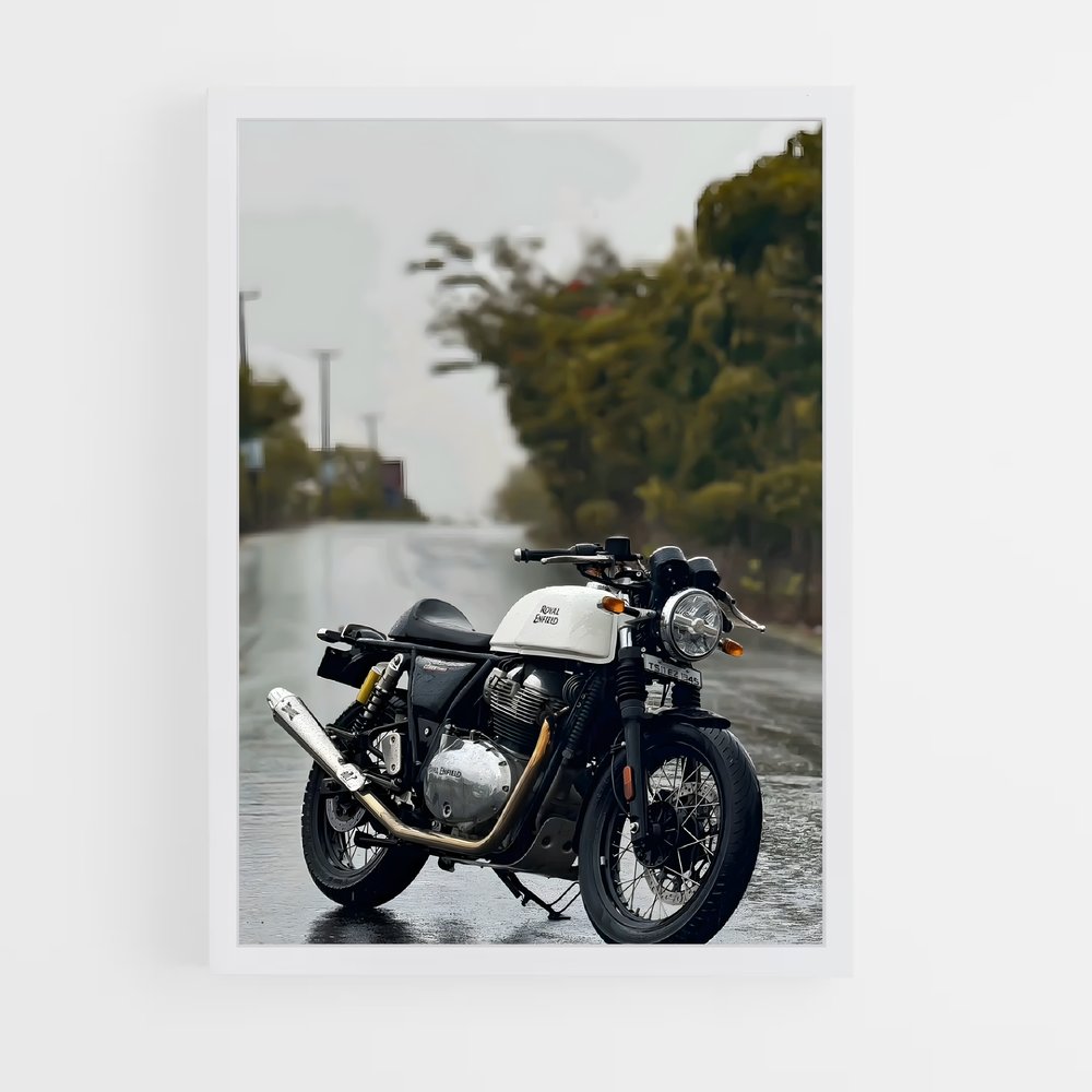 Poster Route Humide – affiche Royal Enfield (vue 3)